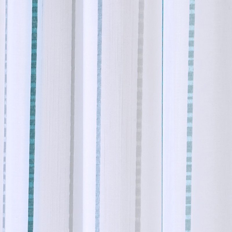 Voilage AUREA coloris bleu paon 140 x 240 cm
