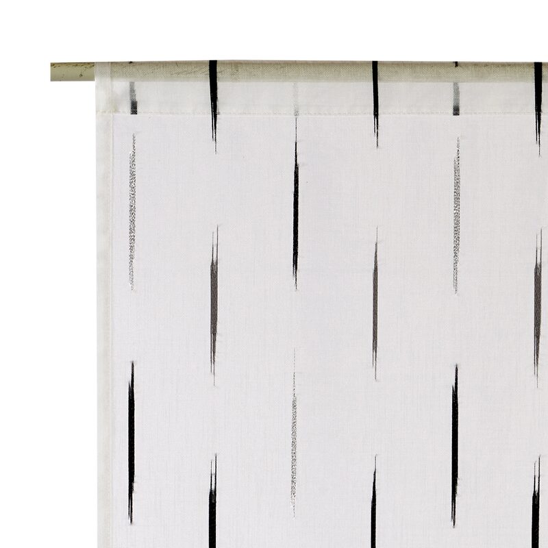 Vitrage ORION coloris noir 60 x 120 cm