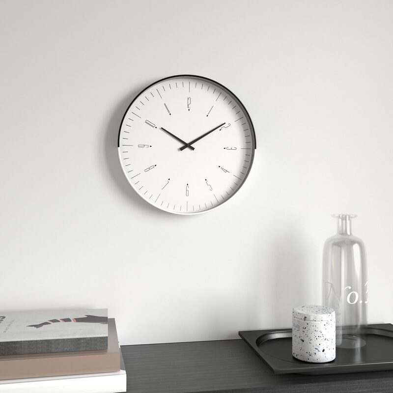 Horloge ALEX coloris noir et blanc