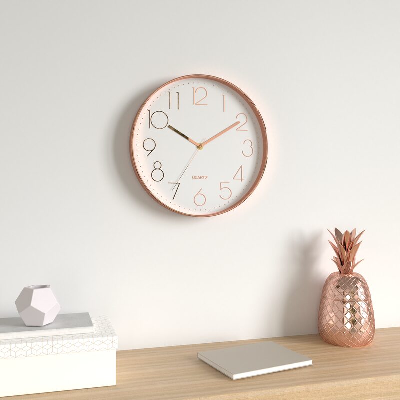 Horloge GAIA coloris blanc et rose