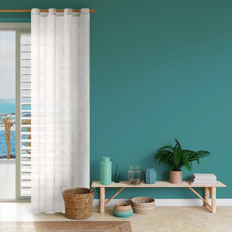 Voilage SAFI coloris lin 140 x 260 cm