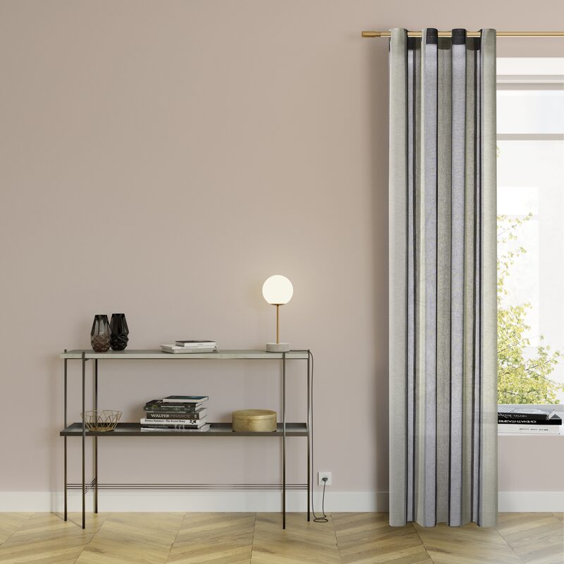 Voilage INES coloris noir 150 x 270 cm