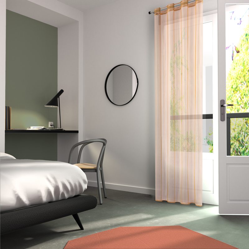 Voilage CELLO coloris doré 140 x 240 cm