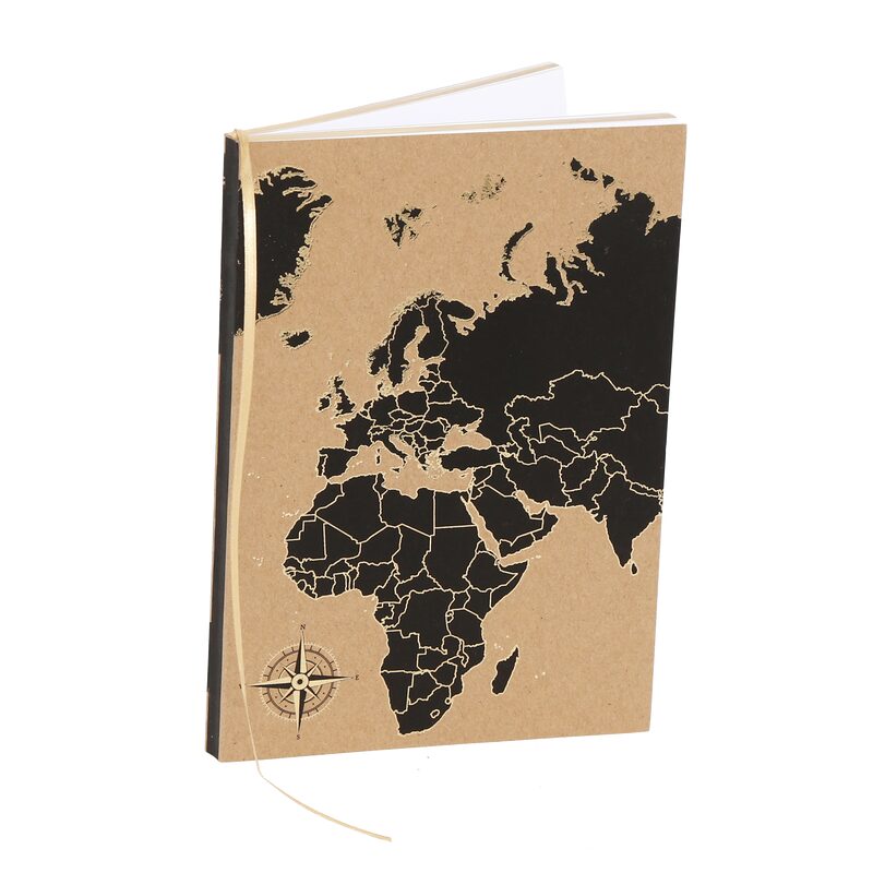 Bloc note VOYAGE S coloris beige et noir