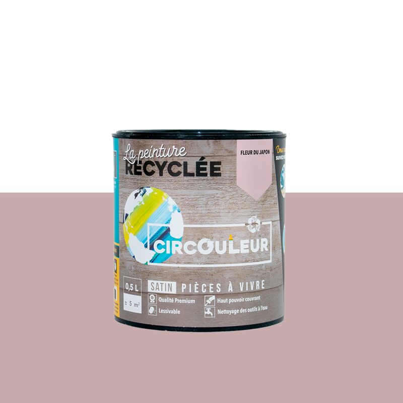 Peinture CIRCOULEUR Acrylique fleur du Japon Satiné 0,5 L