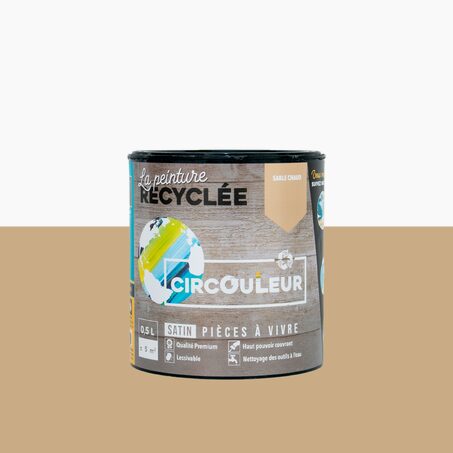 CIRCOULEUR Peinture sable chaud Satiné 0,5 L