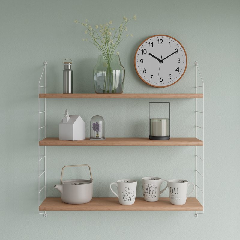 Horloge en bois STIEG coloris chêne