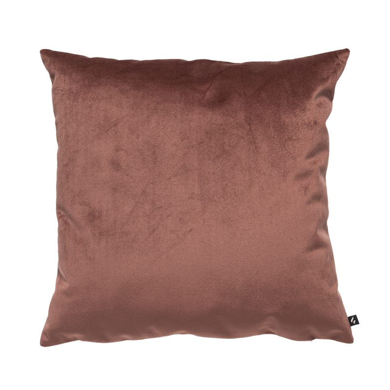 Coussin BRUNE coloris vieux rose 45 x 45 cm