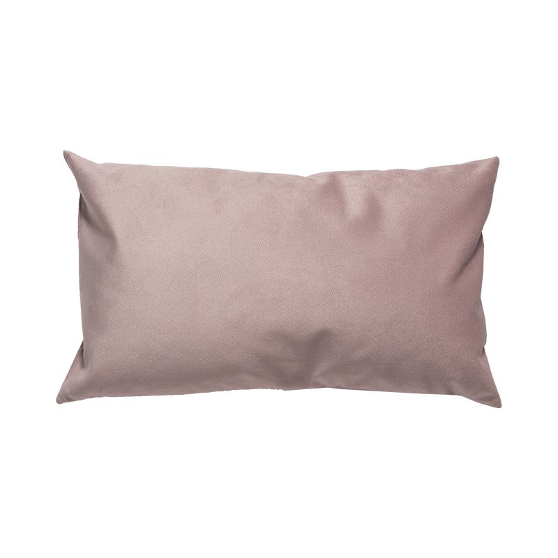 Coussin LANE coloris rose poudré 30 x 50 cm