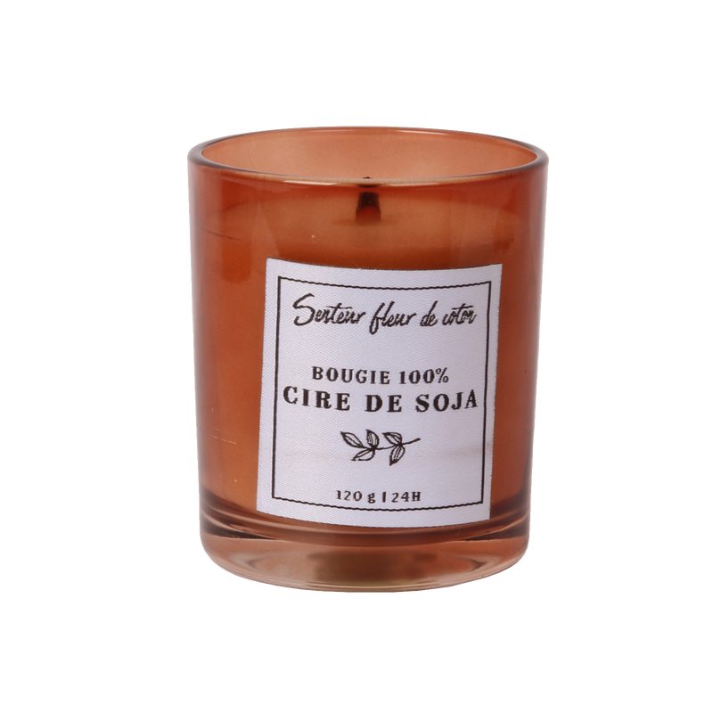 Bougie parfumée CIRE SOJA fleur de coton