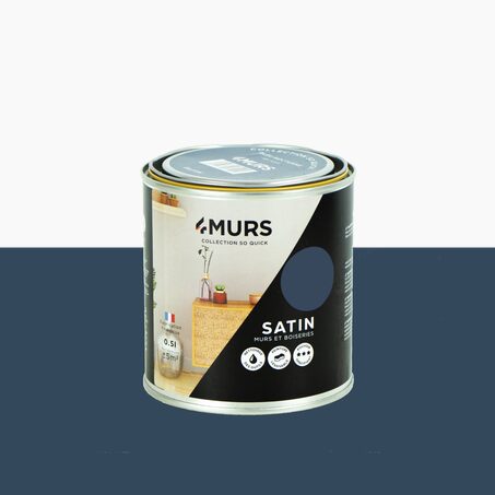 So Quick Peinture Peinture bleu nocturne Satiné 0,5 L