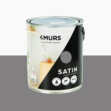 So Quick Peinture Peinture tempête Satiné 2,5 L