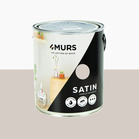 So Quick Peinture Peinture café frappé Satiné 2,5 L