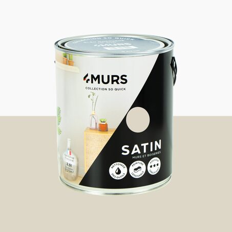 So Quick Peinture Peinture lin pur Satiné 2,5 L
