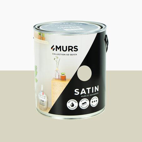 So Quick Peinture Peinture beige ficelle Satiné