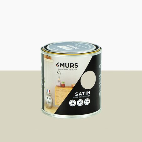 So Quick Peinture Peinture beige ficelle Satiné 0,5 L