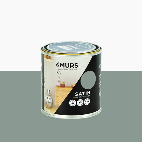 So Quick Peinture Peinture vert smoke Satiné 0,5 L
