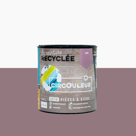 CIRCOULEUR Peinture Acrylique lilas Satiné 0,5 L