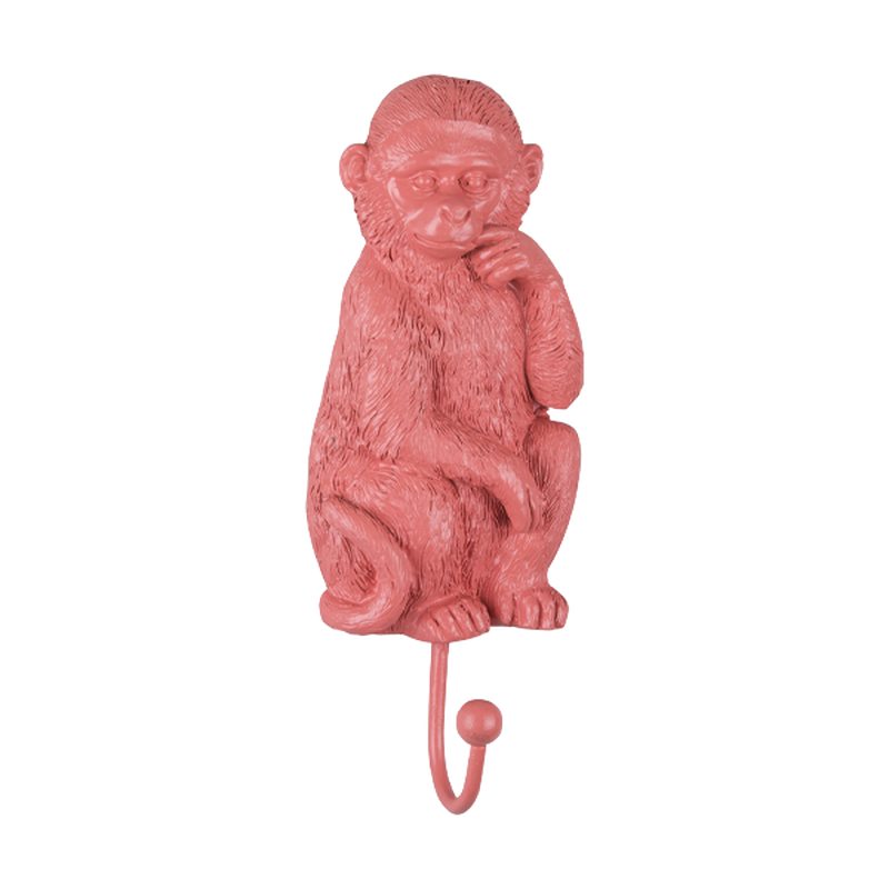 Patère GIUSEPPE coloris mat rose corail