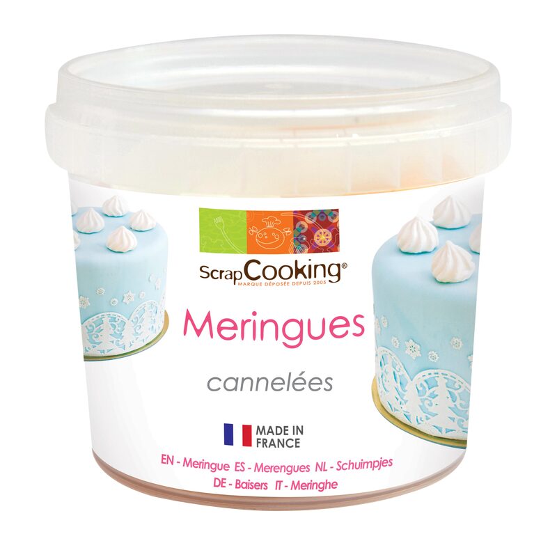 Décoration de gâteaux MERINGUES CANNELÉES