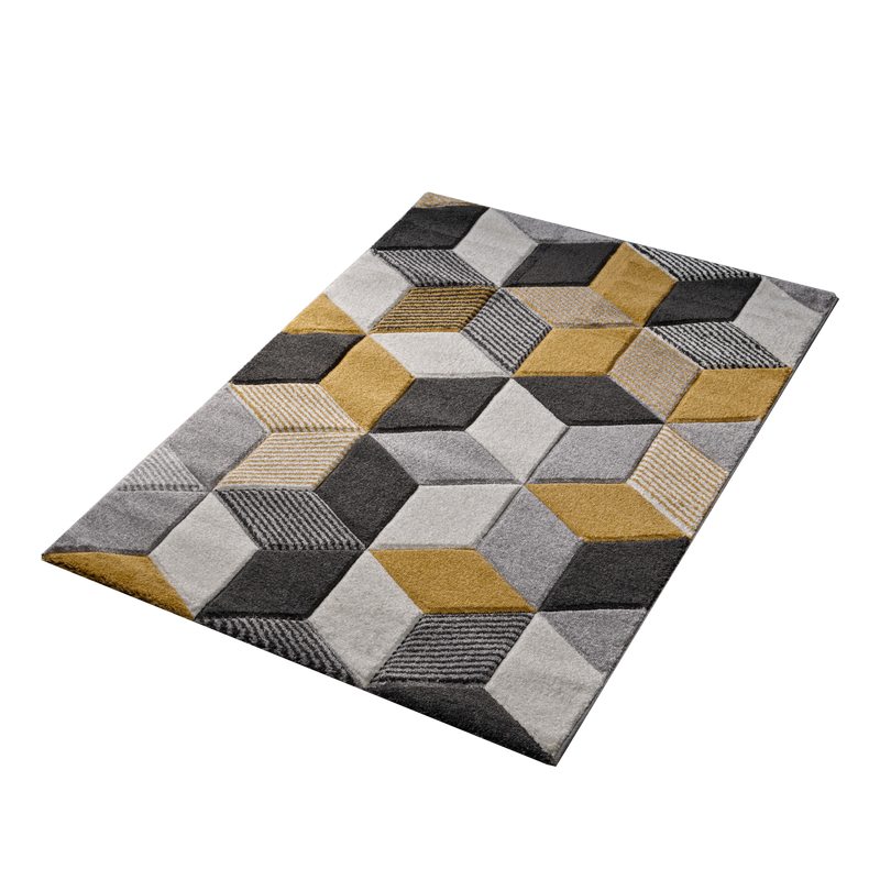 Tapis EZIO coloris jaune 100 x 150 cm