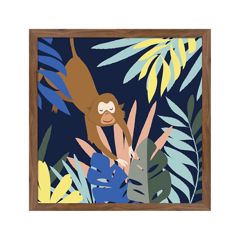 Papier peint intissé JUNGLE KIDS BY E.RIVASSOUX bleu marine - 4MURS