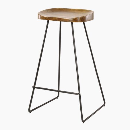 Tabouret de plan de travail MILEY coloris acacia