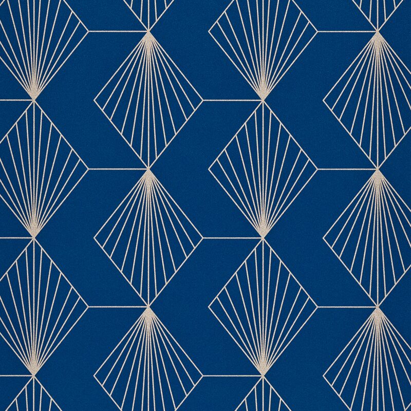 Papier peint intissé GATSBY coloris bleu marine