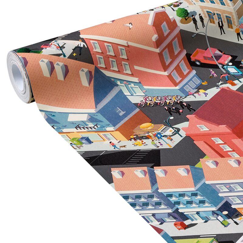 Papier peint intissé NOTTING HILL coloris multicolore