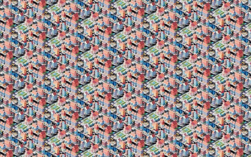 Papier peint intissé NOTTING HILL coloris multicolore