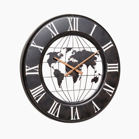 4MURS Horloge en métal TRAVELLER coloris noir et bronze
