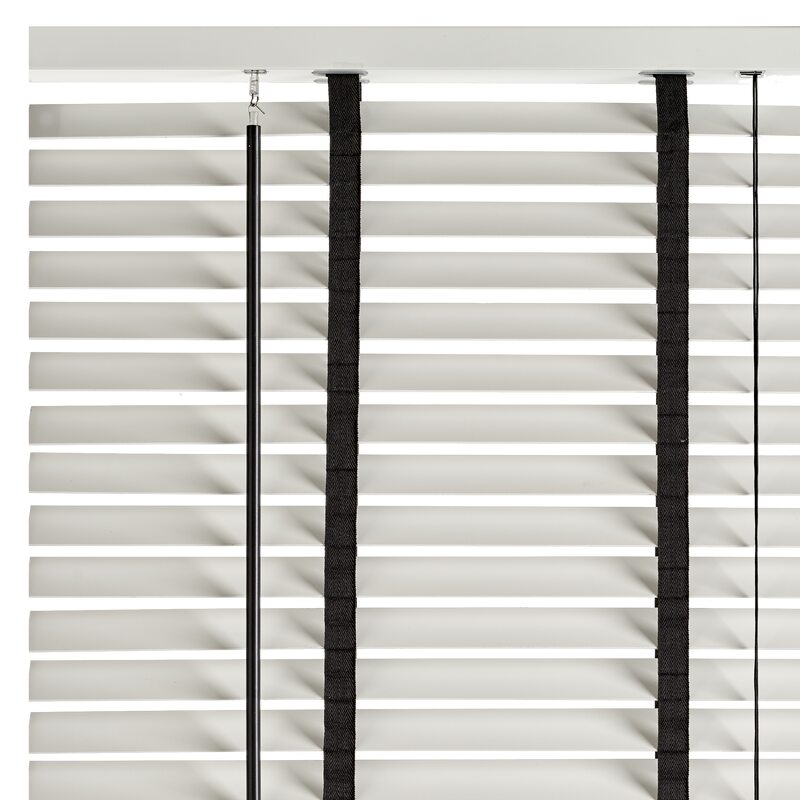 Store vénitien DUCALE coloris blanc / anthracite 80 x 130 cm
