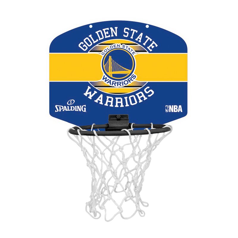 Panier de basket NBA MINIBOARD GOLDEN STATE WARRIORS coloris bleu et jaune