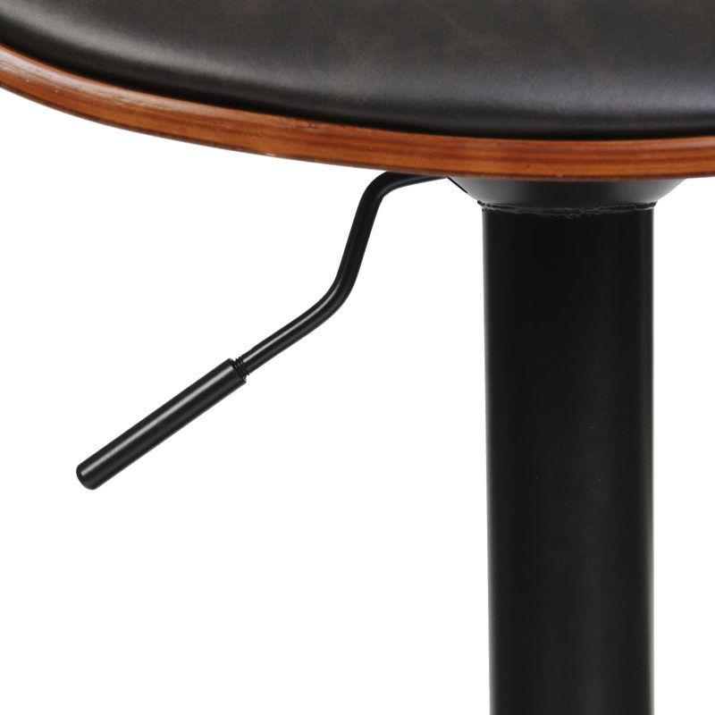 Tabouret de bar AZAD coloris noyer