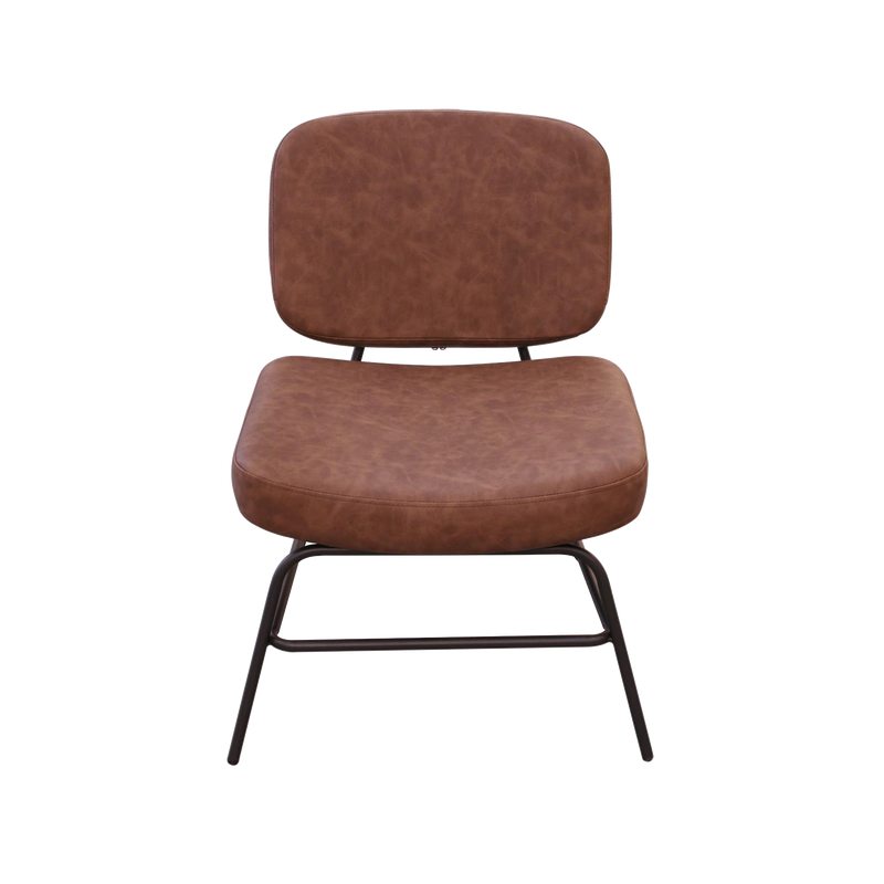 Fauteuil MARSHALL coloris marron vintage