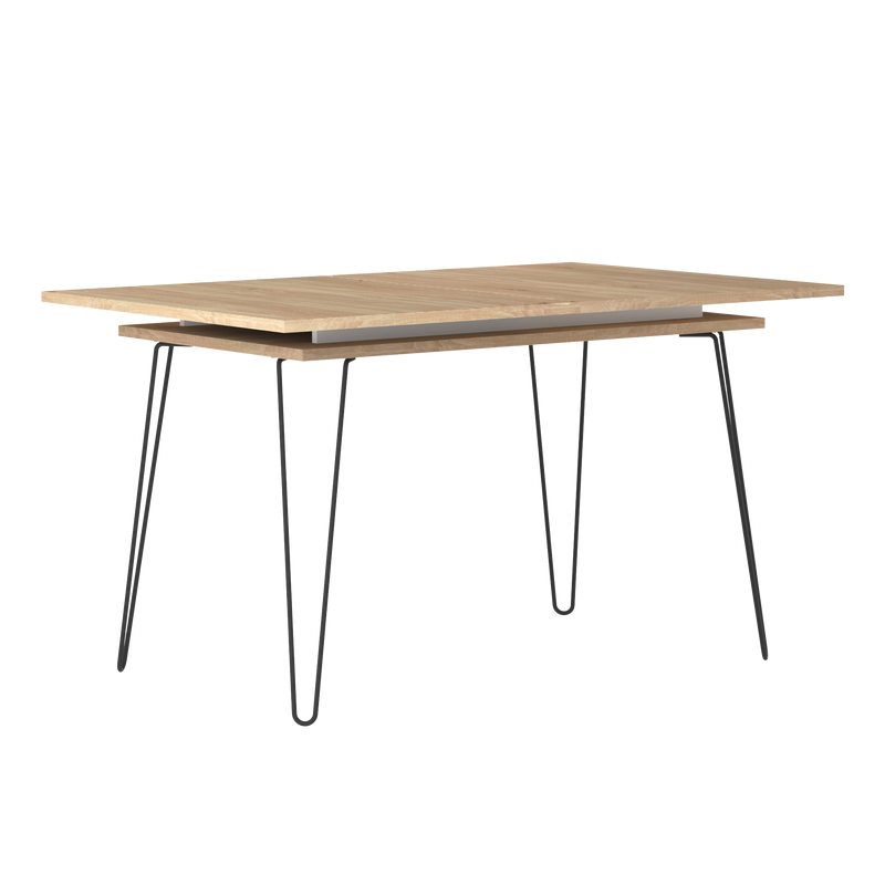 Table de salle à manger BRUNA coloris bois naturel 134 x 89,5 cm