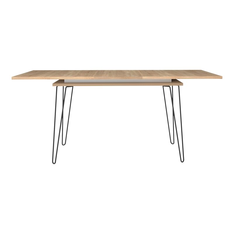 Table de salle à manger BRUNA coloris bois naturel 134 x 89,5 cm