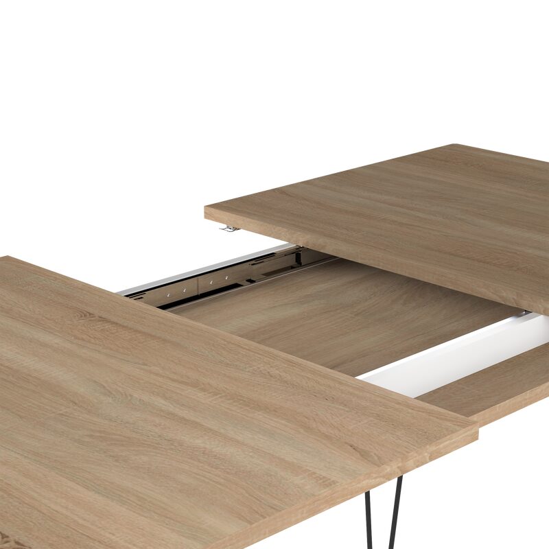 Table de salle à manger BRUNA coloris bois naturel 134 x 89,5 cm