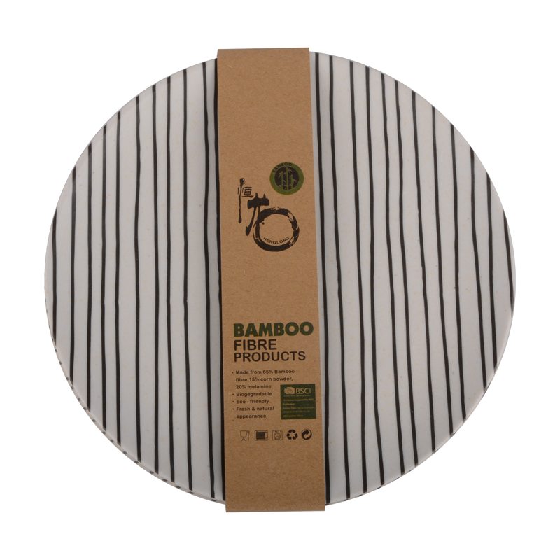 Assiette TYX coloris noir et blanc