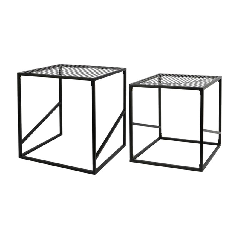 Table basse ELYNE coloris noir 38 x 41 cm