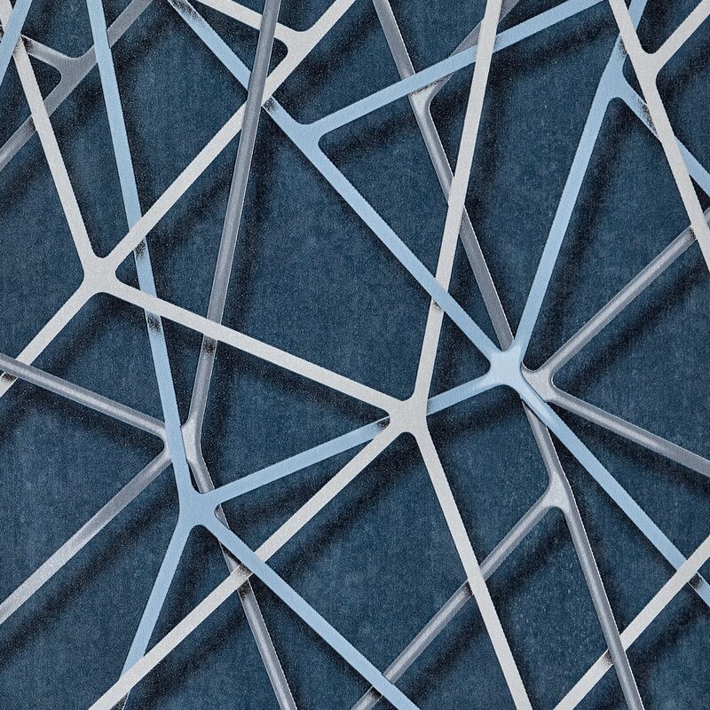 Papier peint intissé GRAVITY coloris bleu moyen