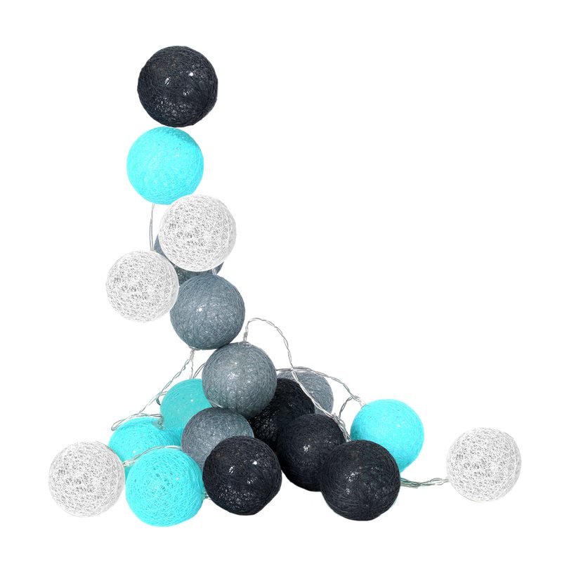 Guirlande lumineuse CALI coloris bleu et gris