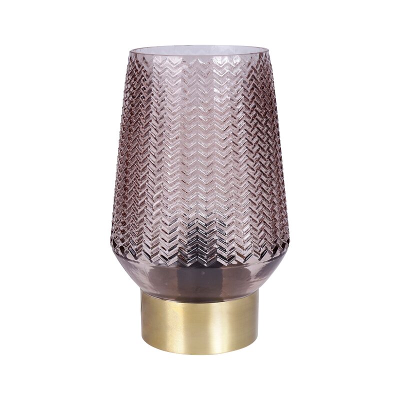 Lampe à poser ADÈLE coloris rose 24,5 x 15 cm