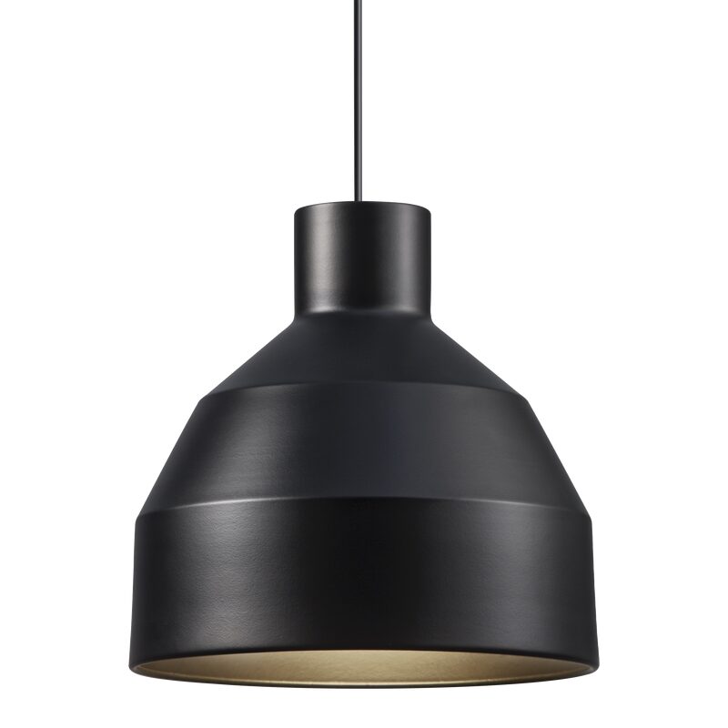 Suspension WILLIAM coloris noir 20 x 20 cm
