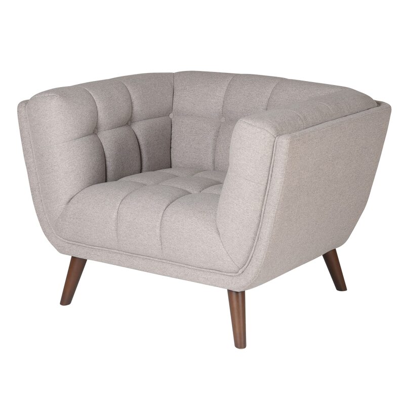 Fauteuil BERYL coloris Gris clair