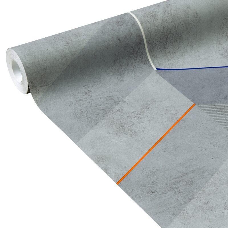Papier peint intissé CLUTCH coloris gris béton