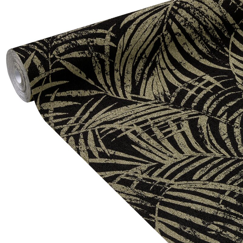 Papier peint intissé SALMA coloris noir