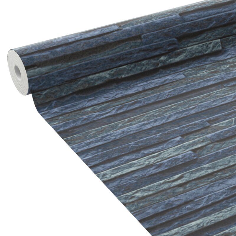 Papier peint intissé PARKER coloris bleu pétrole