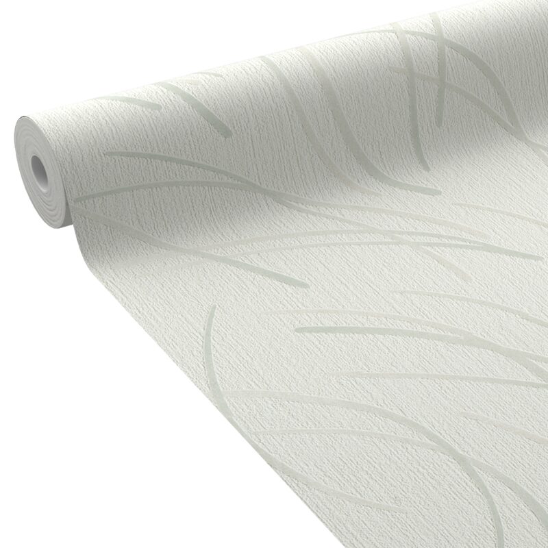 Papier peint intissé ORNELLA coloris blanc