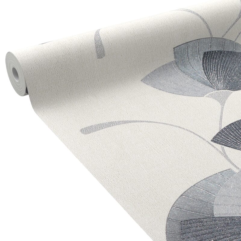 Papier peint intissé FLOWER EVENTAIL coloris blanc